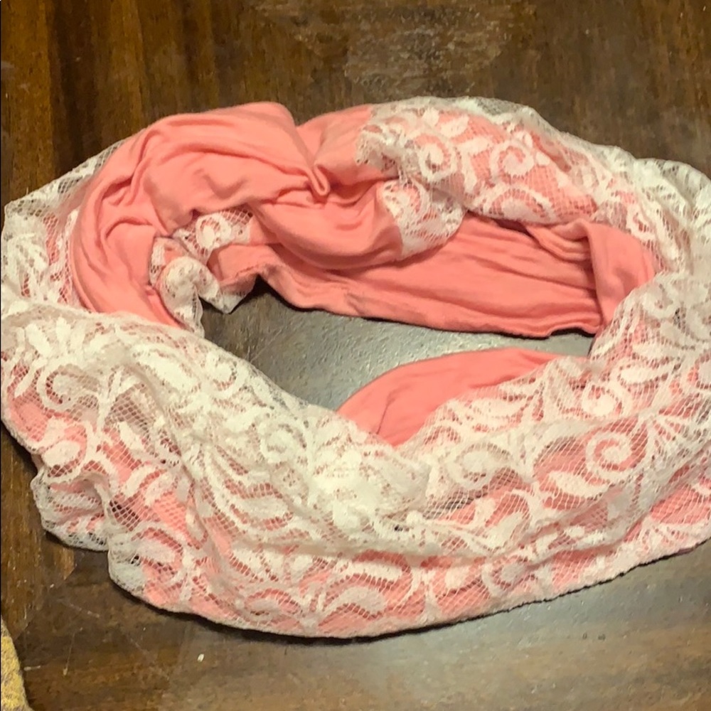 Hobby lobby infinity scarf 🧣lace overlay - Picture 3 of 4